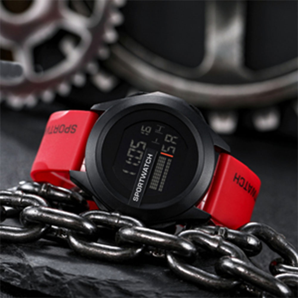 Digital Sports Watch with LED Backlight and Stopwatch Function